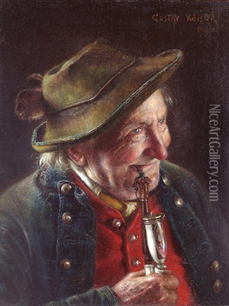Charakterkopf Oil Painting - Gustav Koehler