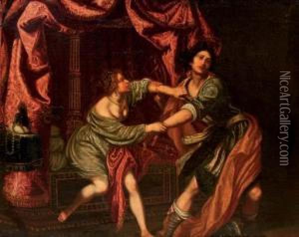 Potiphar's Wife Oil Painting - Domenico Fiasella