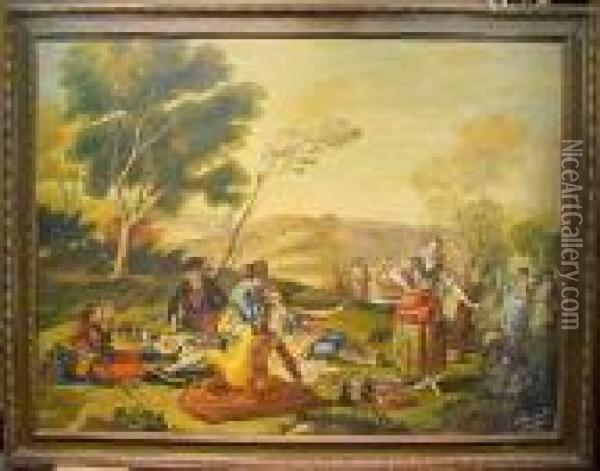 La Merienda Oil Painting - Francisco De Goya y Lucientes