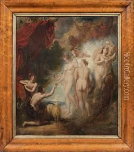 Le Jugement De Paris Oil Painting - Samuel Drummond