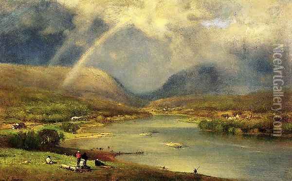 The Delaware Water Gap Oil Painting - George Inness