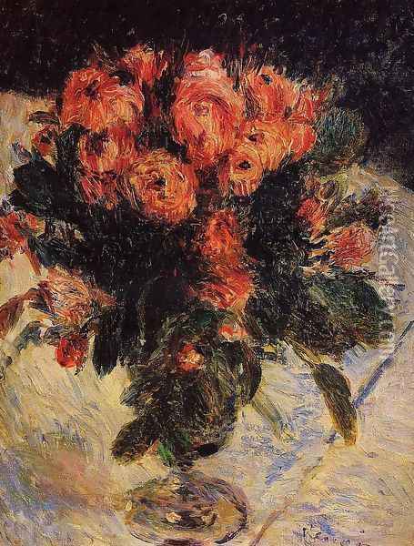 Roses I Oil Painting - Pierre Auguste Renoir