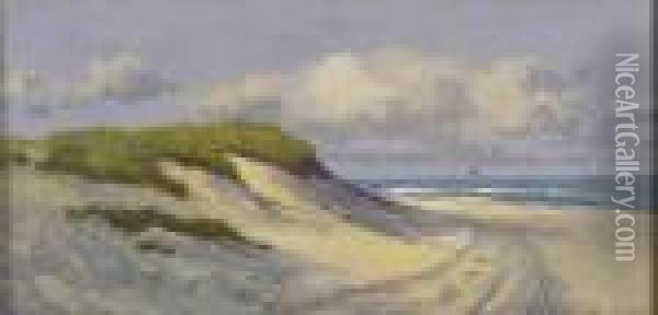 Dune Landscape. Oil Painting - Arthur Vidal Diehl
