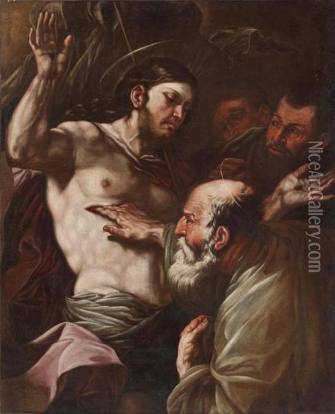 L'incredulita Di San Tommaso Oil Painting - Luca Giordano