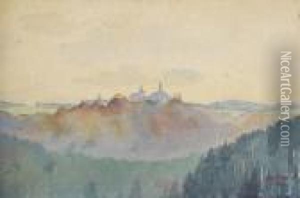 Landschaft Oil Painting - Otto Friedrich Meyer-Amden
