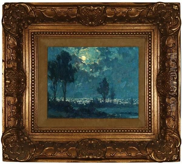 Monterey Moonlight Oil Painting - Granville Redmond