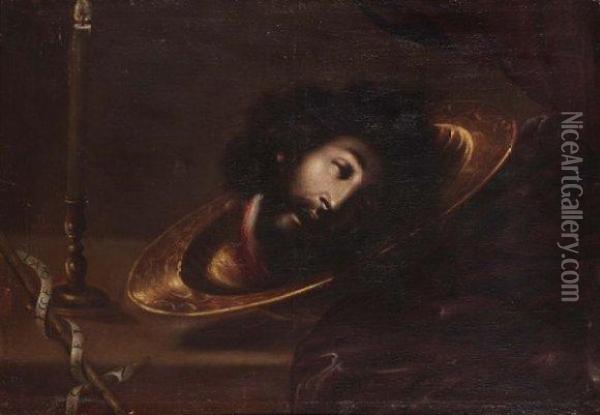 Tete De Saint Jean-baptiste Oil Painting - Juan De Valdes Leal
