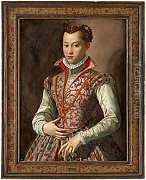 Isabella Av Medici Oil Painting -  Bronzino