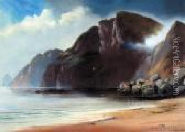 Great Mercury Island Oil Painting - Henry William Kirkwood