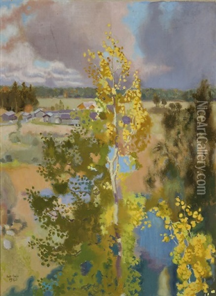 Autumn Oil Painting - Antti Faven