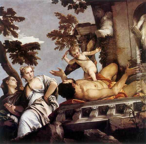 The Allegory of Love II-Unfaithfulness c. 1575 Oil Painting - Paolo Veronese (Caliari)