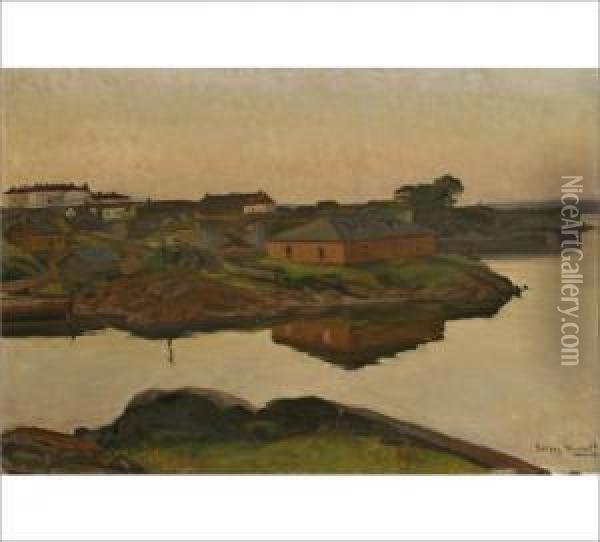 A View From Suomenlinna Fortress Oil Painting - Sergei Wlasoff