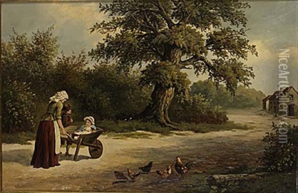 A Pleasant Journey Oil Painting - William P. Cartwright