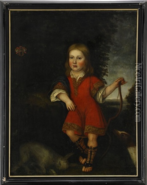 Frans Johan Crusebjorn Som Ung Pojke Oil Painting - Martin (Martinus I) Mytens