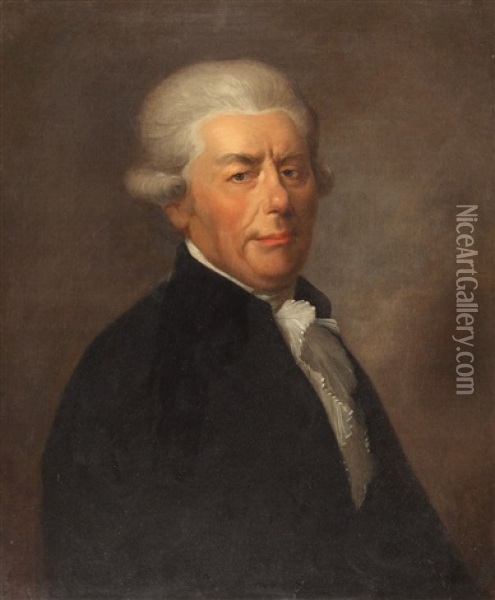 Brustbild Des Johann Christian Friedrich Bode (1733-1796) Oil Painting - Anton Graff