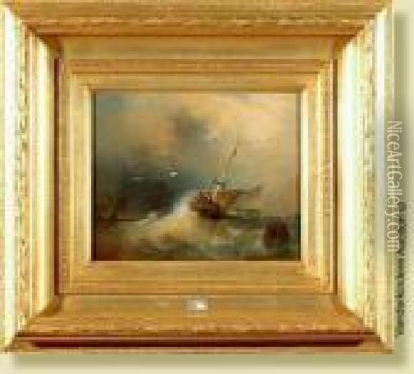 Marine Oil Painting - Herminie Gudin