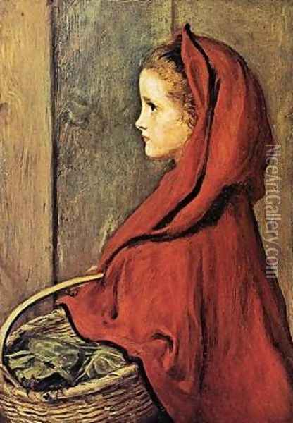 Red Riding Hood Oil Painting - Sir John Everett Millais