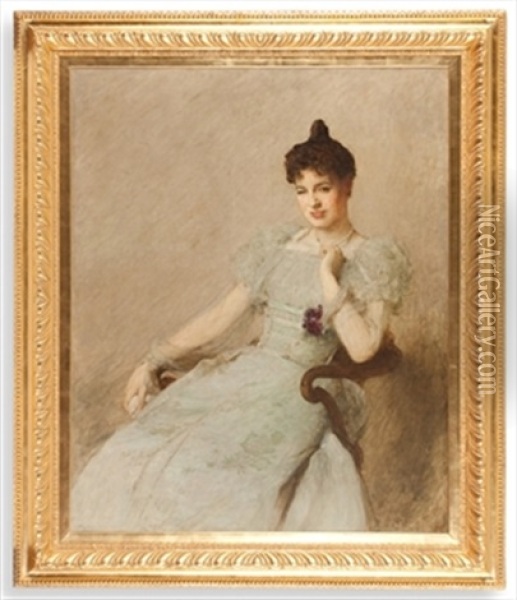 The Portrait Of Alice Fairfax Rhodes Oil Painting - Sir William Quiller Orchardson