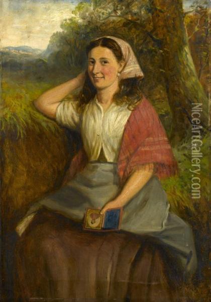 The Soldier's Sweetheart Oil Painting - Charles Henry Cook
