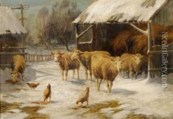 In Winter Quarters Oil Painting - Thomas Bigelow Craig
