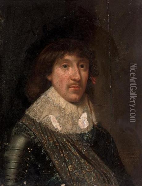Portrait Of Christian, Duke Of Brunswick Oil Painting - Gerrit Van Honthorst