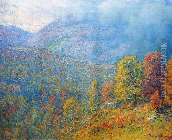 Mountain Landscape Oil Painting - John Joseph Enneking