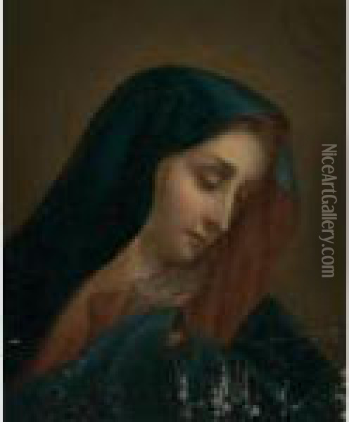 Madonna Oil Painting - Carlo Dolci