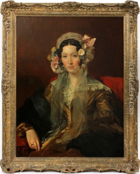 Mrs. Jeremiah Greatorax Oil Painting - Andrew Geddes