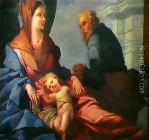 Die Heilige Familie Oil Painting - Carlo Maratta
