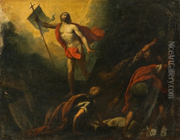 The Resurrection Of Jesus Oil Painting - Jacopo dal Ponte Bassano