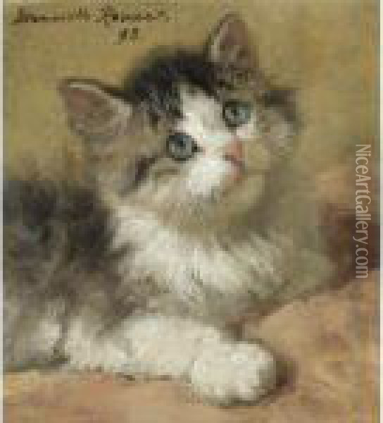 Expectation Oil Painting - Henriette Ronner-Knip