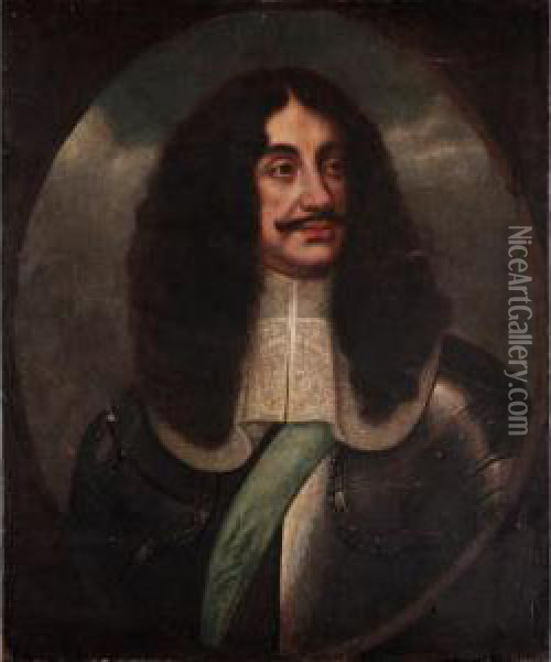 Portrait Of Charles Ii Oil Painting - Pieter Nason