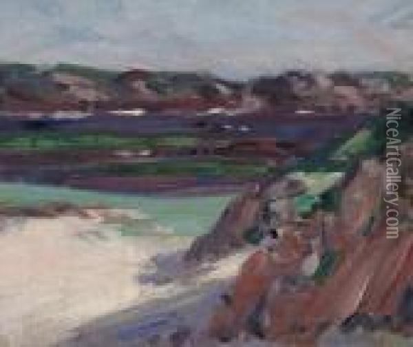 On The West Coast Oil Painting - Francis Campbell Boileau Cadell