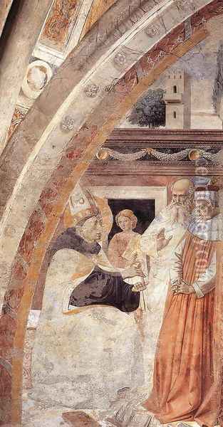 Conversion Of The Heretic (scene 15 East Wall) Oil Painting - Benozzo di Lese di Sandro Gozzoli