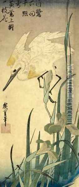 Kacho-ga II Oil Painting - Utagawa or Ando Hiroshige