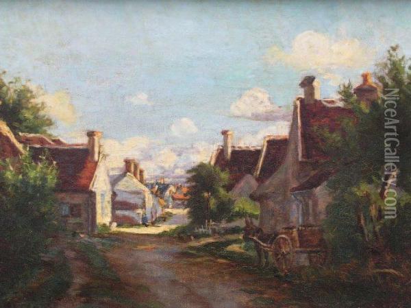 Berger Et Moutons Oil Painting - Felix Saturnin Brissot de Warville