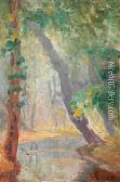 Riviere Dans Un Sous Bois Oil Painting - Maximilien Luce