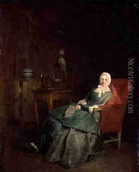 Domestic Pleasures Oil Painting - Jean-Baptiste-Simeon Chardin