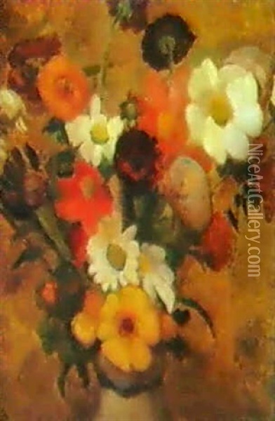 Bloemen Oil Painting - Leo Gestel