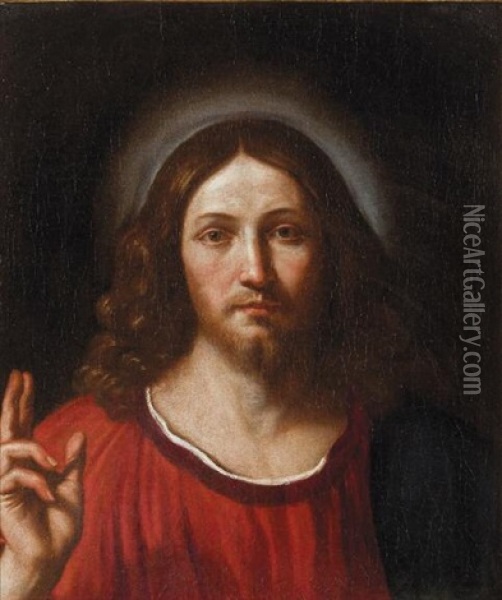 Cristo Benedicente Oil Painting - Cesare Gennari