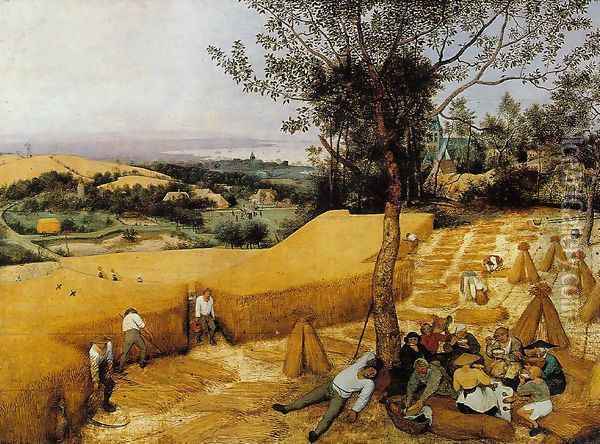 The Corn Harvest 1565 Oil Painting - Pieter the Elder Bruegel