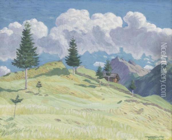 Wolken Die Voruberziehen Oil Painting - Waldemar Fink