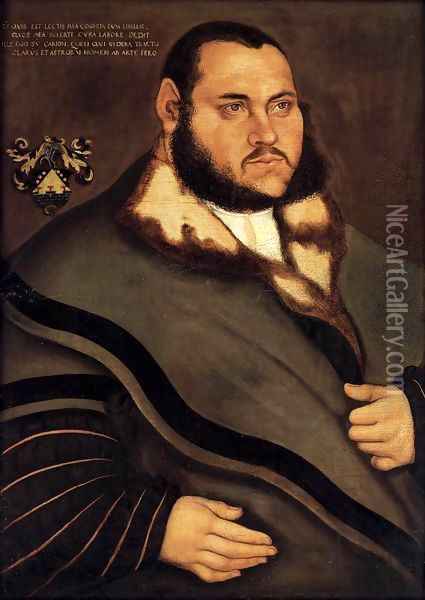 Johannes Carion Oil Painting - Lucas The Elder Cranach