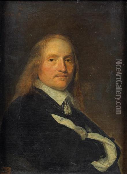 Portrait Presume De Andre De Villepontoy De Bergerac. Oil Painting - Johannes Cornelisz. Verspronck