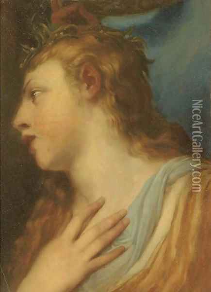 Clio, Muse of History Oil Painting - Sir Anthony Van Dyck
