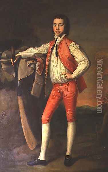 Sir William FitzHerbert as a boy Oil Painting - Josepf Wright Of Derby