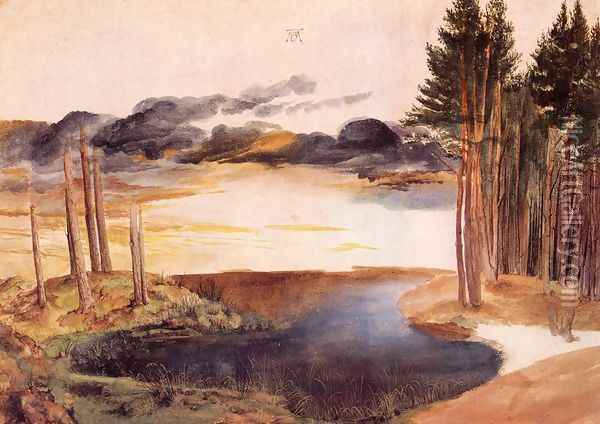Pond in the Woods Oil Painting - Albrecht Durer