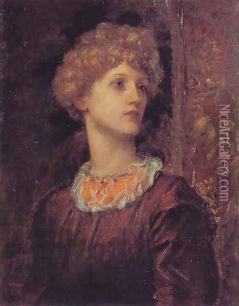 A Portrait of Dorothy Dene Oil Painting - George Frederick Watts