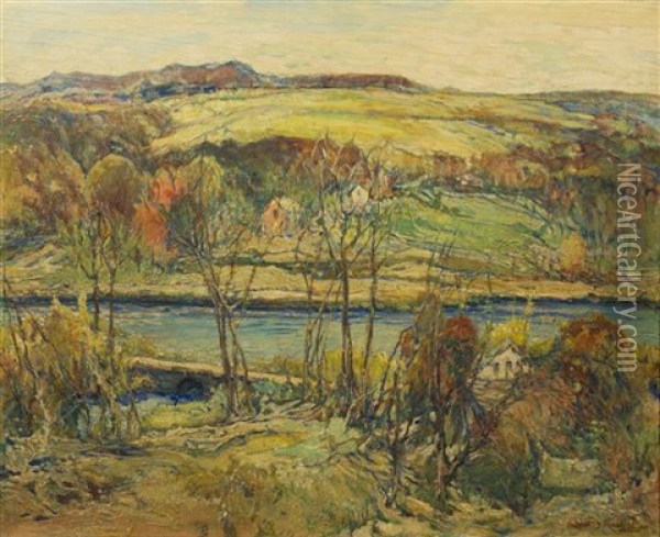 Autumn River Valley Oil Painting - Charles Reiffel