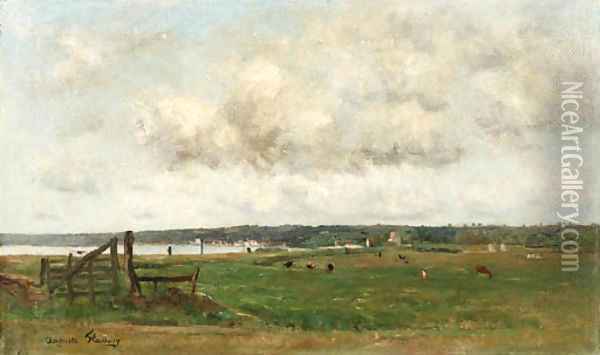 A coastal landscape Oil Painting - Marie-Auguste Flameng